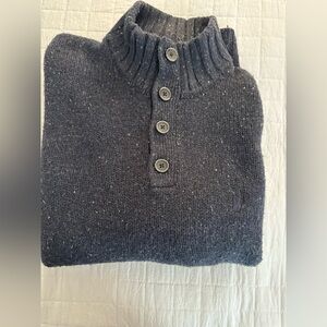 Men’s Nautica three-quarter button-down sweater